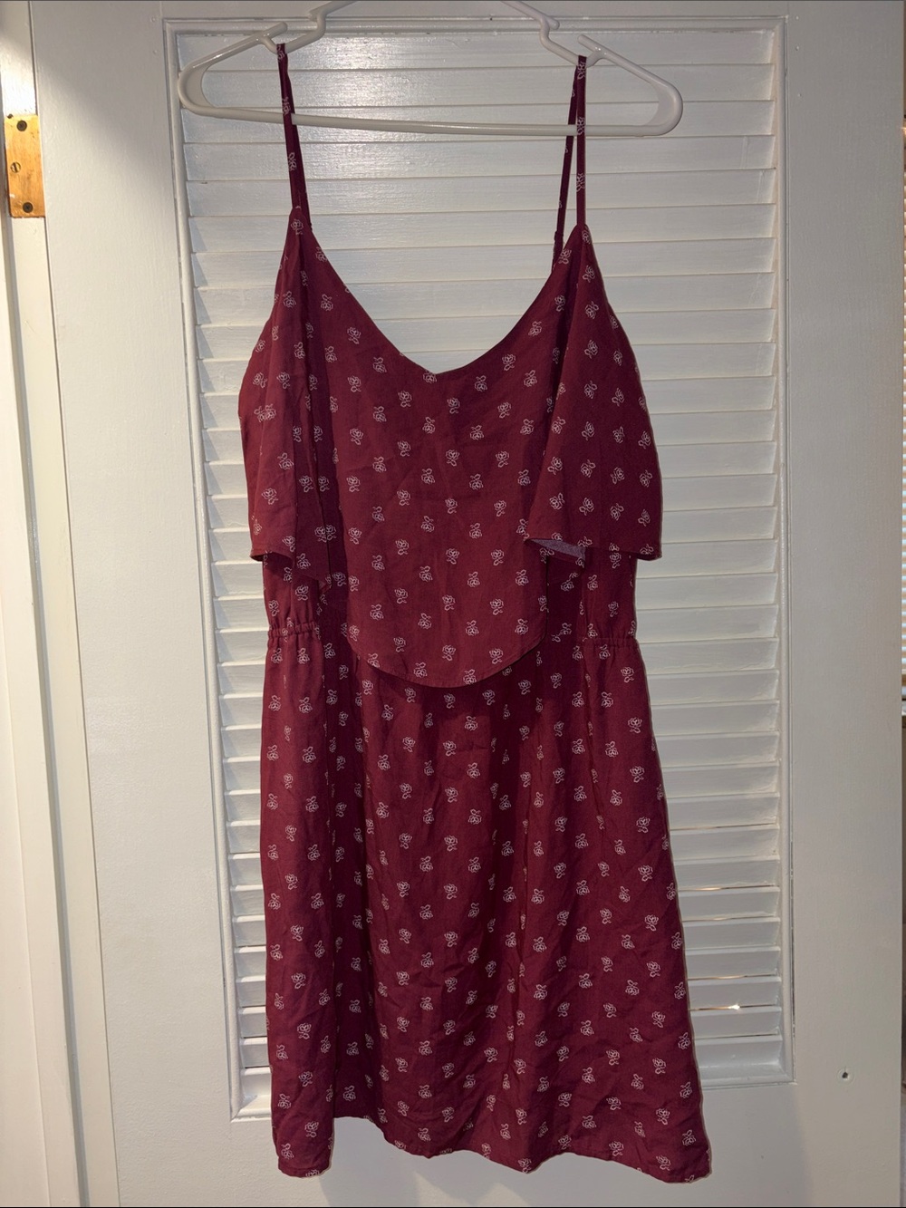 Trendy Old Navy Burgundy Floral Slip Dress🔥